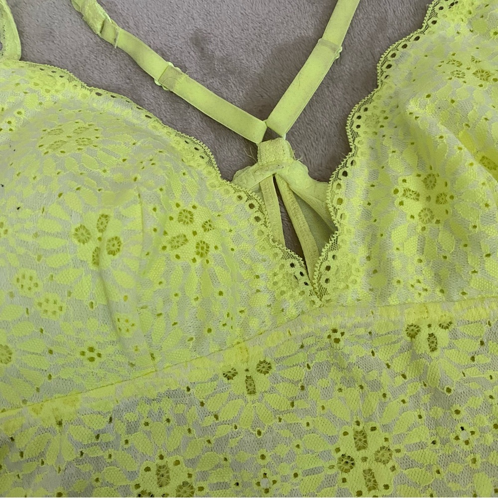Aerie Yellow Bralette Size L - Picture 2 of 5
